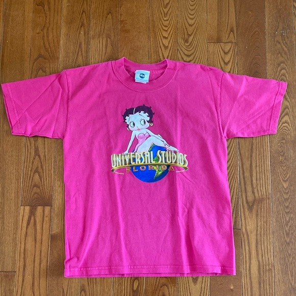 Universal Studios 2000 Betty Boop pink vintage short sleeve tee 100% cotton. - Picture 3 of 12